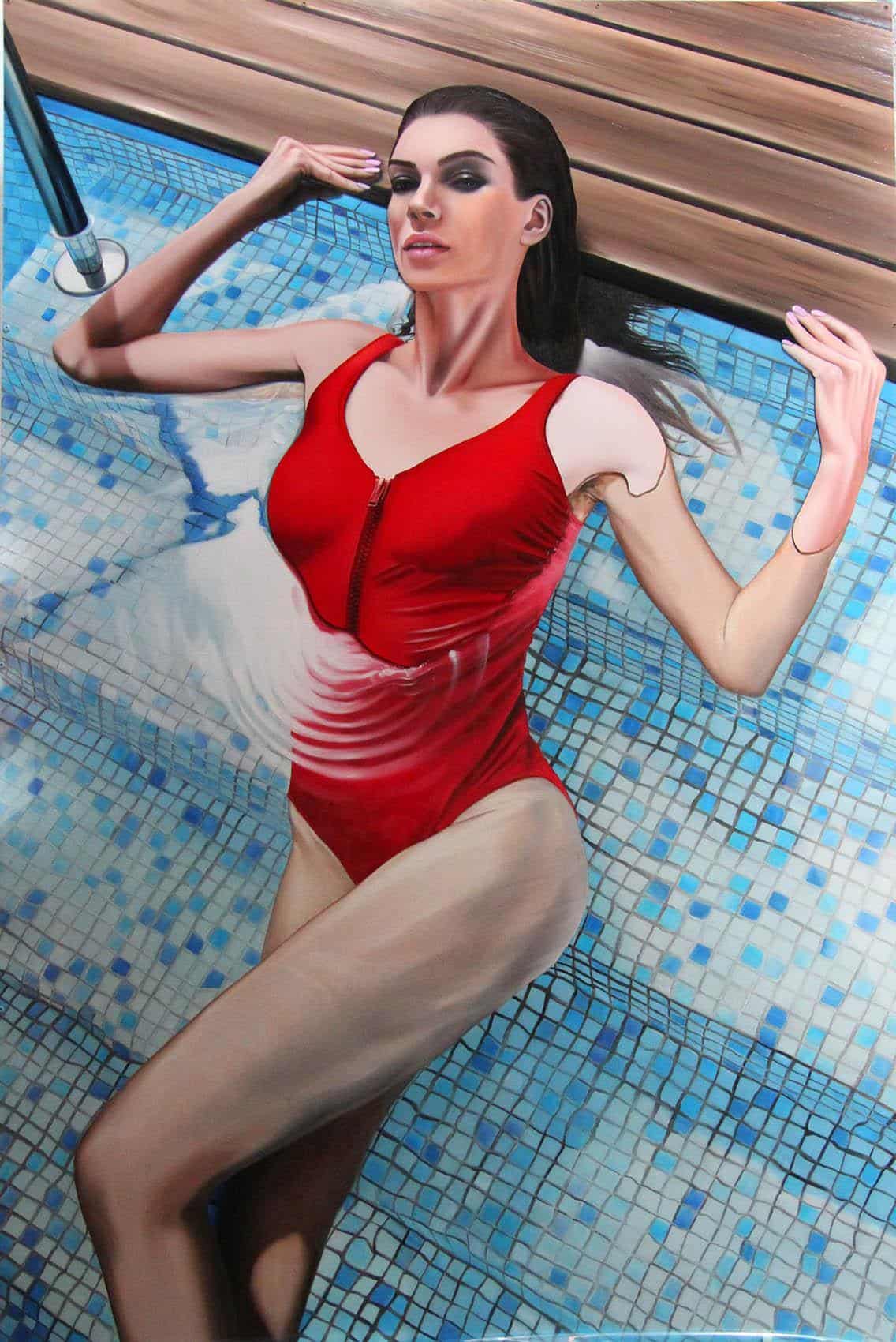 Woman In Pool by Tommaso Arscone