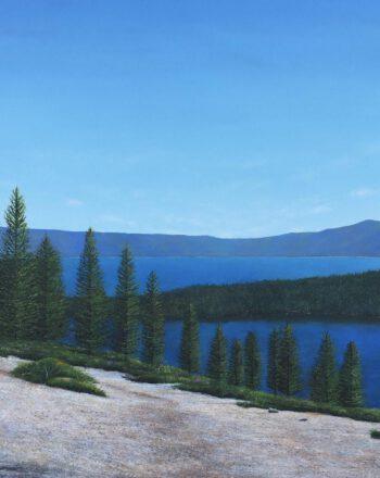 Drifting 7 (South Lake Tahoe, CA), 2019, Oil on canvas, 24 x 36 inches