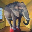 Elefante nella stanza-60x60